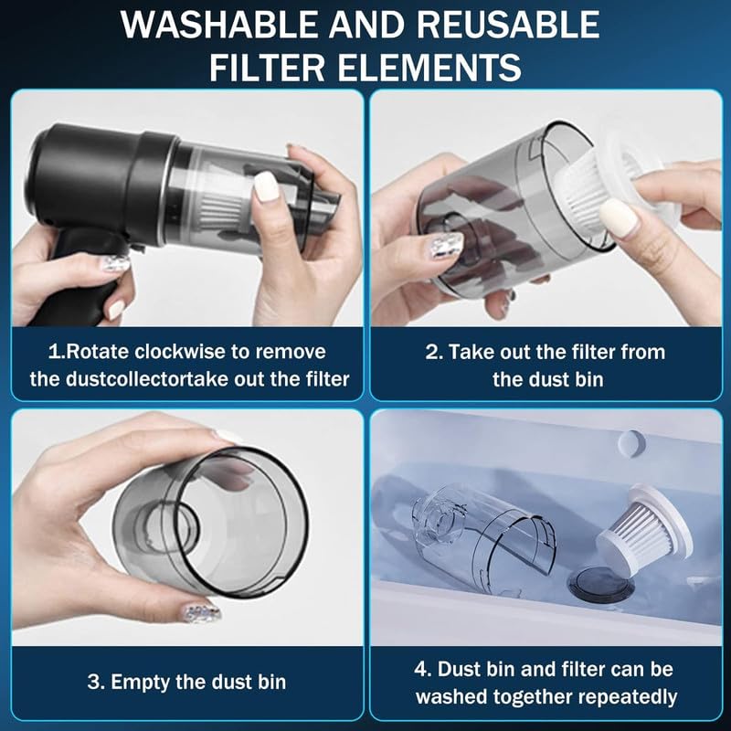 Portable Air Duster Wireless Vacuum Cleaner