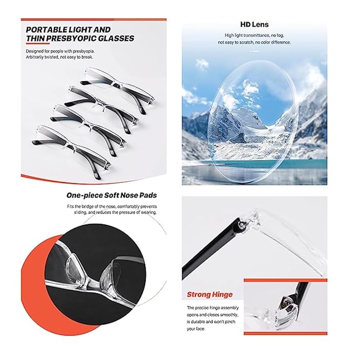 Daily Use Reading Glasses (Pack of 2)