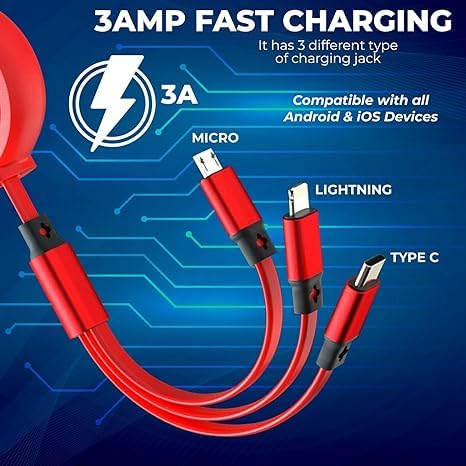 3 in 1 Charging Data Cable