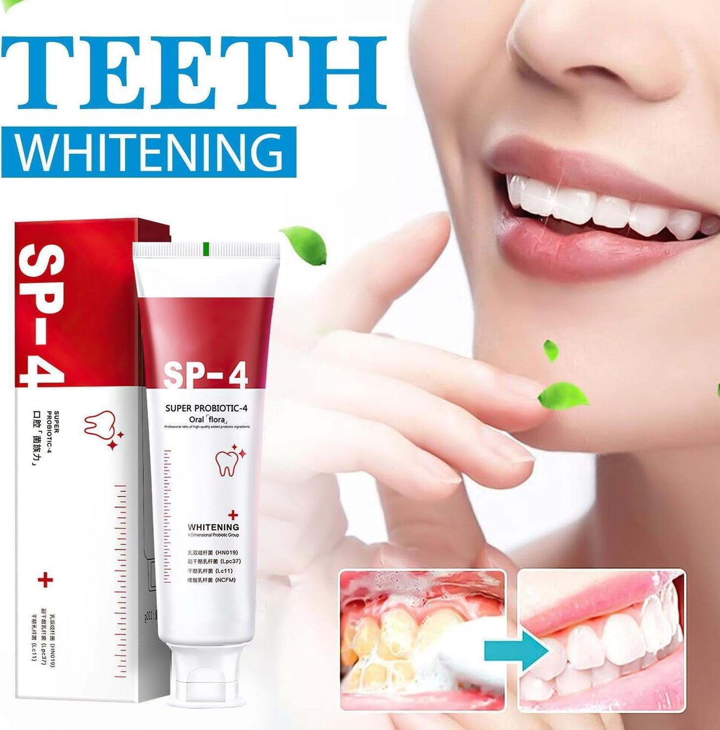 Probiotic Whitening Toothpaste (Pack of 2)